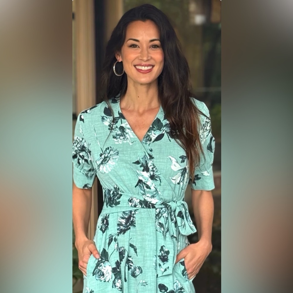 BEAUTIFUL by Lawrence Zarian Printed Faux
Wrap Front Dress - Picture 2 of 11